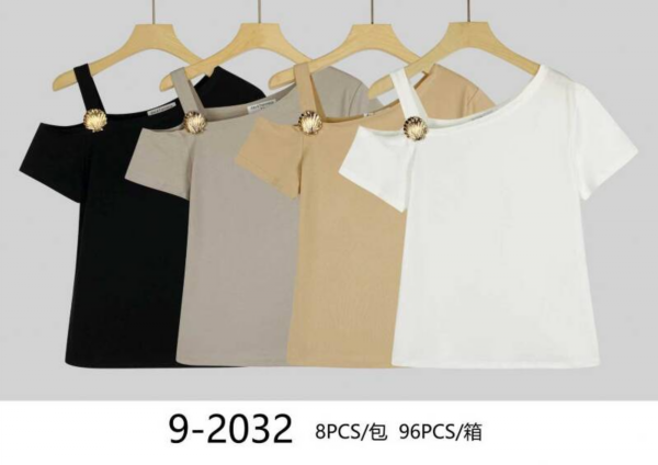 Bluzki damskie Roz Standard, Mix Kolor Paczka 8 szt